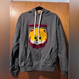Rawgear Men’s Gray Lion Hoodie Size Small